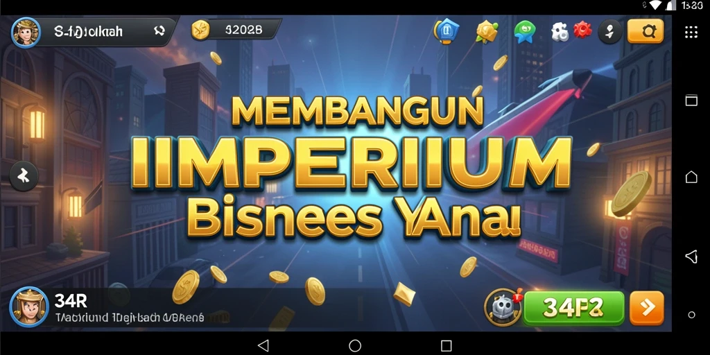 Tangkapan layar gameplay 34R saat membangun bisnis Tycoon.