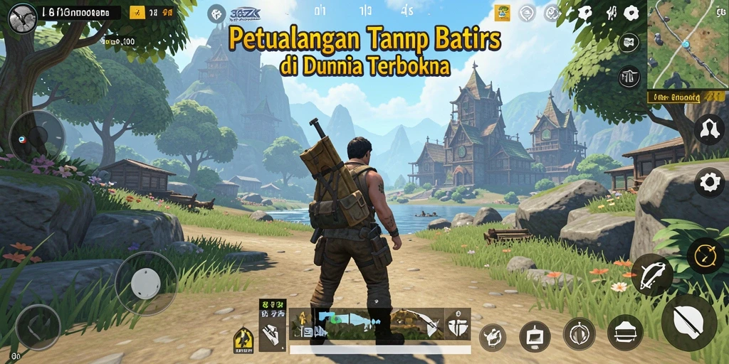 Screenshot gameplay 365ZK yang menampilkan dunia Open World luas dan dinamis.