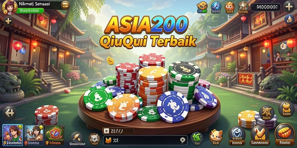 Tampilan menarik dari gameplay QiuQiu ASIA200 yang mendebarkan.