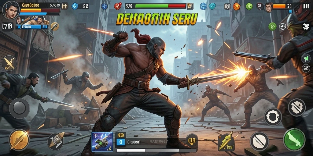 Tampilan gameplay C789 yang mendebarkan dan penuh aksi.