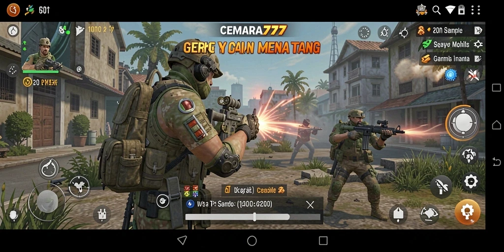 Gameplay seru dan penuh aksi dalam CEMARA777
