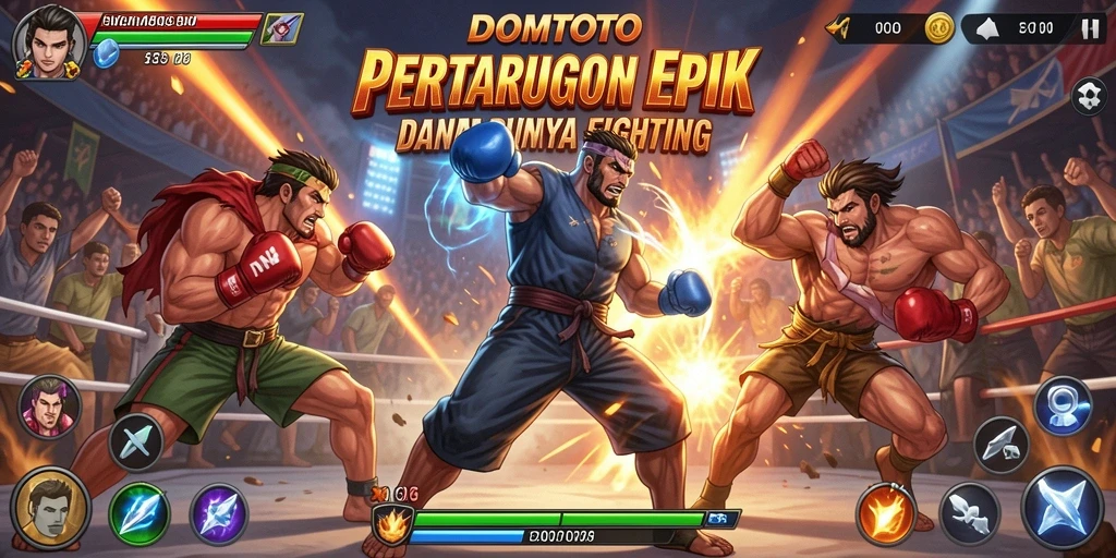 Tampilan seru aksi bertarung di DOMTOTO.