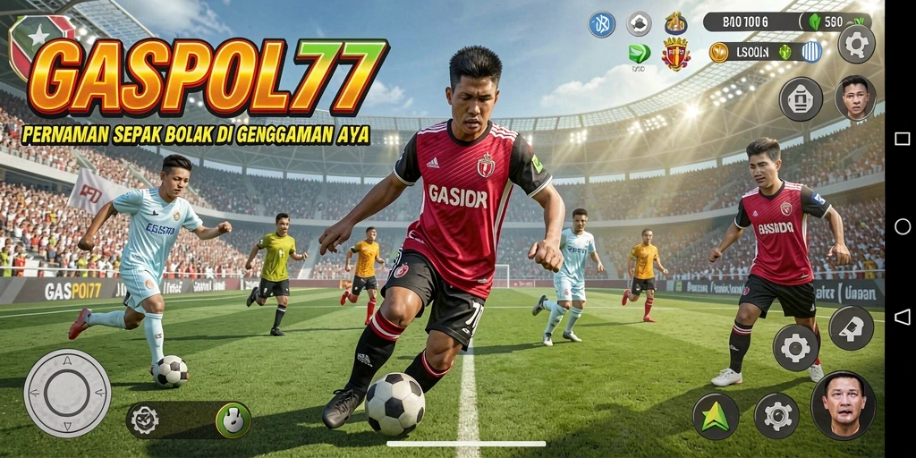 Tangkapan layar GASPOL77 menampilkan aksi mendebarkan di lapangan sepak bola.