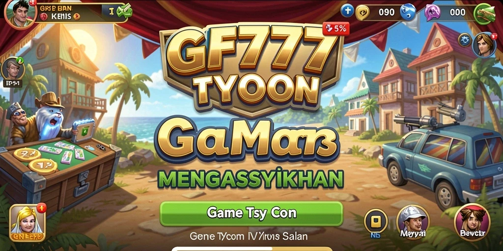 Screenshot utama menampilkan gameplay Tycoon yang seru.