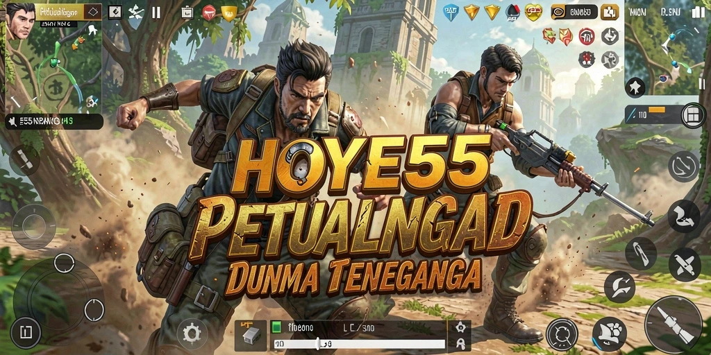 Tampilan gameplay HOYE55 yang menakjubkan dalam dunia terbuka.