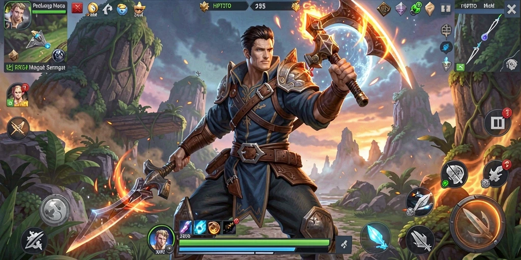 Tampilan gameplay HPTOTO yang menegangkan dengan aksi penuh strategi.