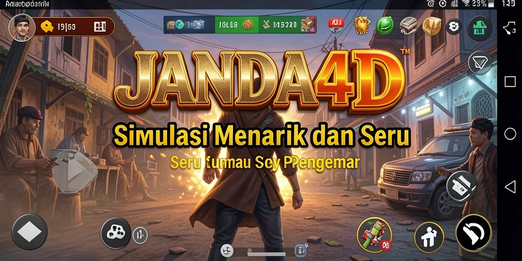 Tampilan gameplay JANDA4D yang menarik dan penuh warna.
