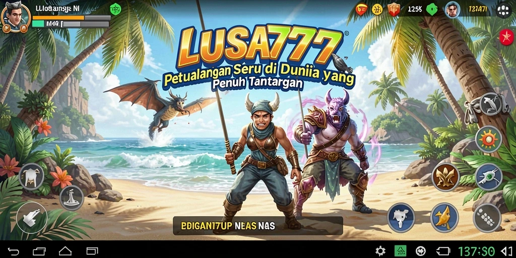 Tangkapan layar gameplay LUSA777 yang menunjukkan aksi petualangan seru.