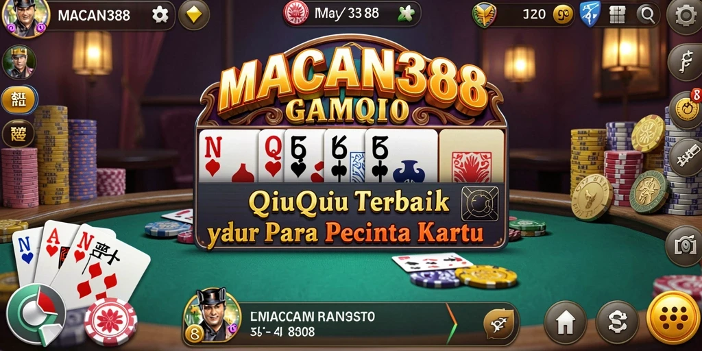 Tampilan gameplay QiuQiu yang seru dan kompetitif.
