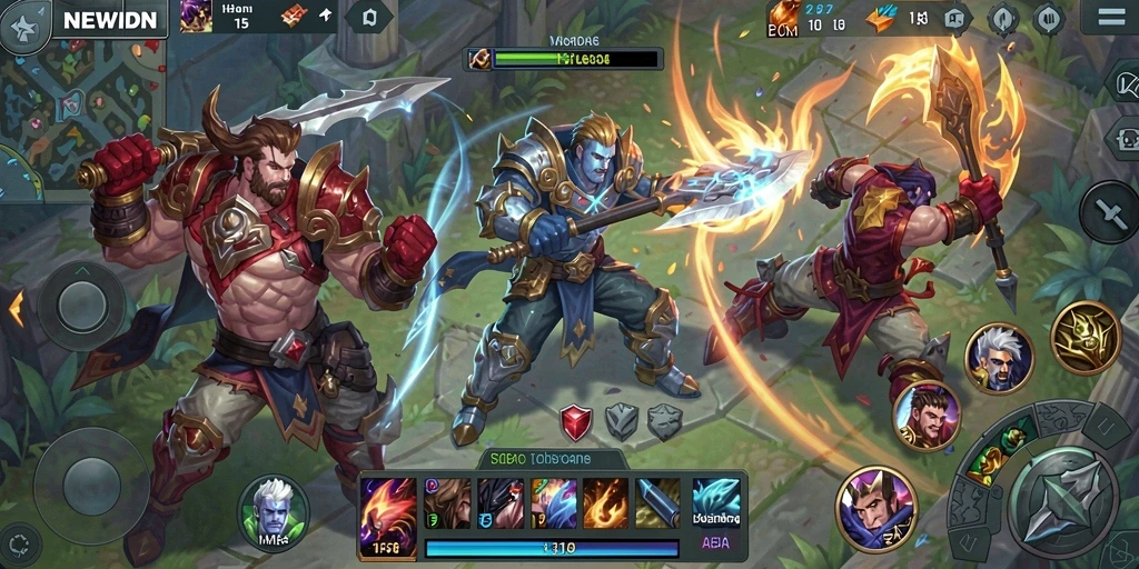 Tampilan gameplay seru dalam NEWIDN dengan grafis memikat.