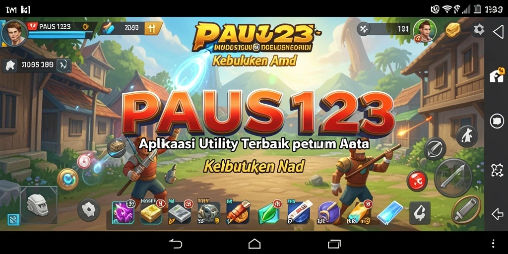 Tampilan aplikasi PAUS123 yang sederhana dan efektif untuk pengguna.