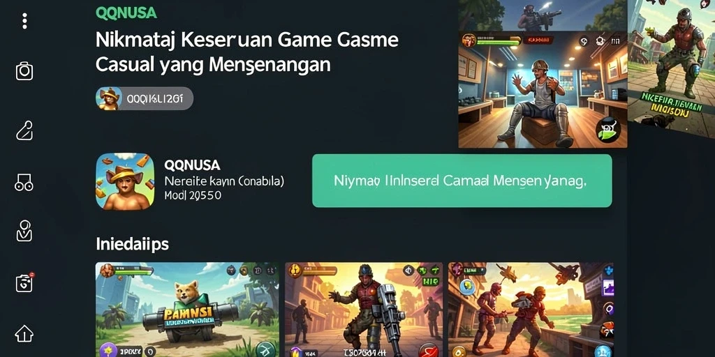 Menampilkan gameplay menarik dan menantang dari QQNUSA.