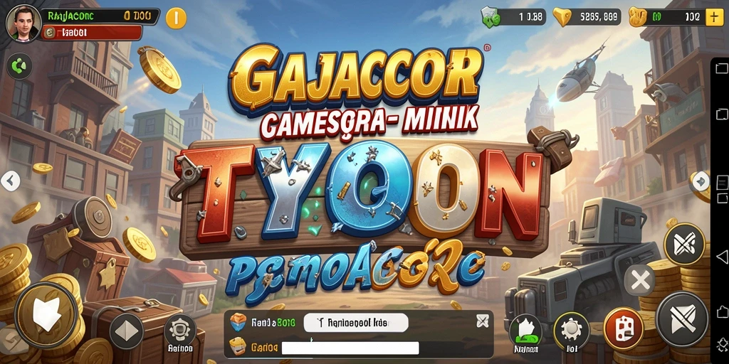 Screenshot gameplay RAJACORC menampilkan strategi manajemen bisnis yang menarik.
