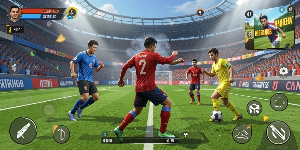 Screenshot gameplay REJEKIHUB yang menampilkan aksi olahraga yang seru.