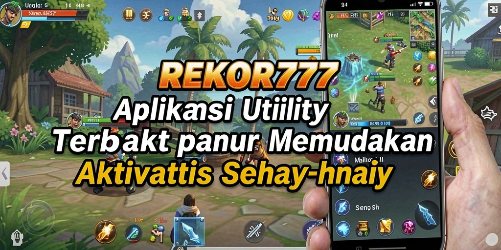Tampilan utama REKOR777 dengan berbagai fitur untuk manajemen utility.