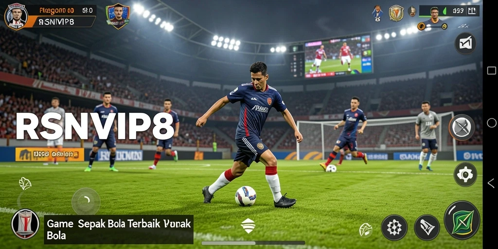 Tampilan gameplay RSNVIP8 yang menarik dengan aksi sepak bola intens.
