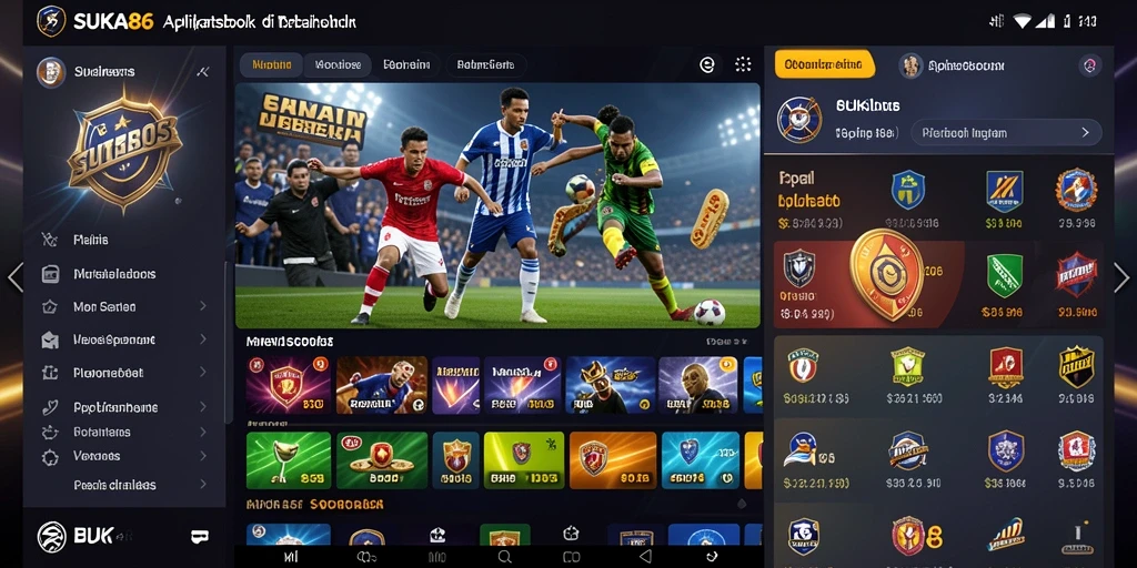 Screenshot gameplay Sportsbook dari SUKA86 saat taruhan berlangsung.