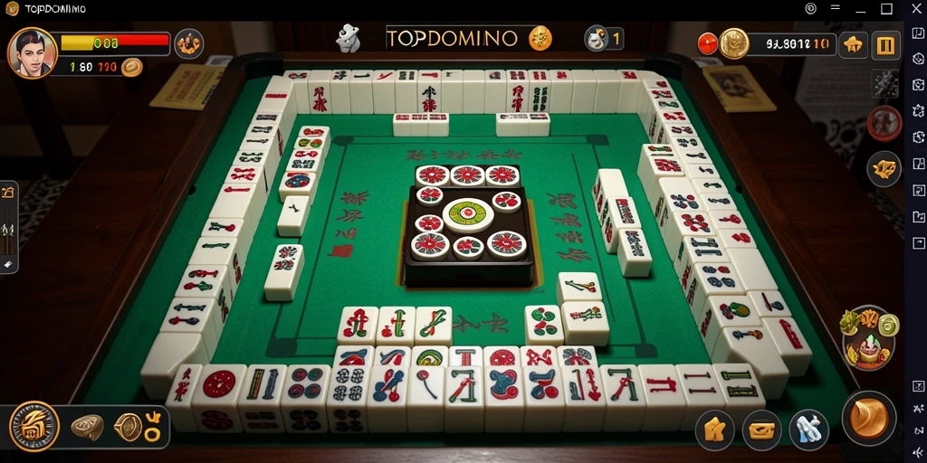 Tampilan menarik dari gameplay Mahjong yang menantang.