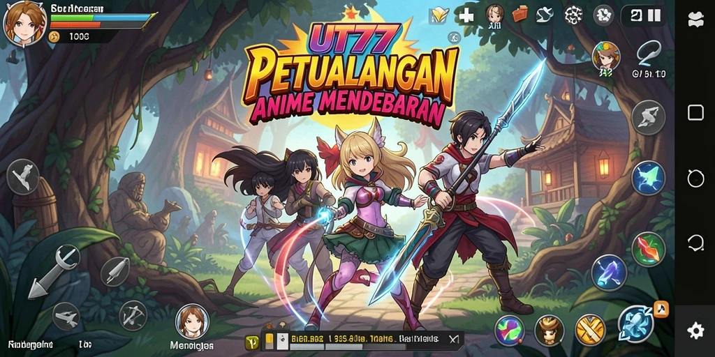 Gameplay mendebarkan UT77 dengan karakter anime menawan.